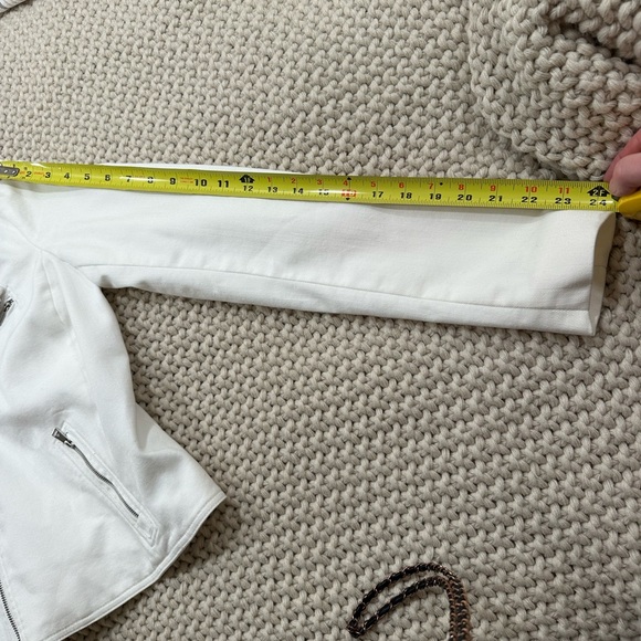 SZ 4 - Ralph Lauren White Women's Moto Jacket—fully lined - Picture 11 of 12
